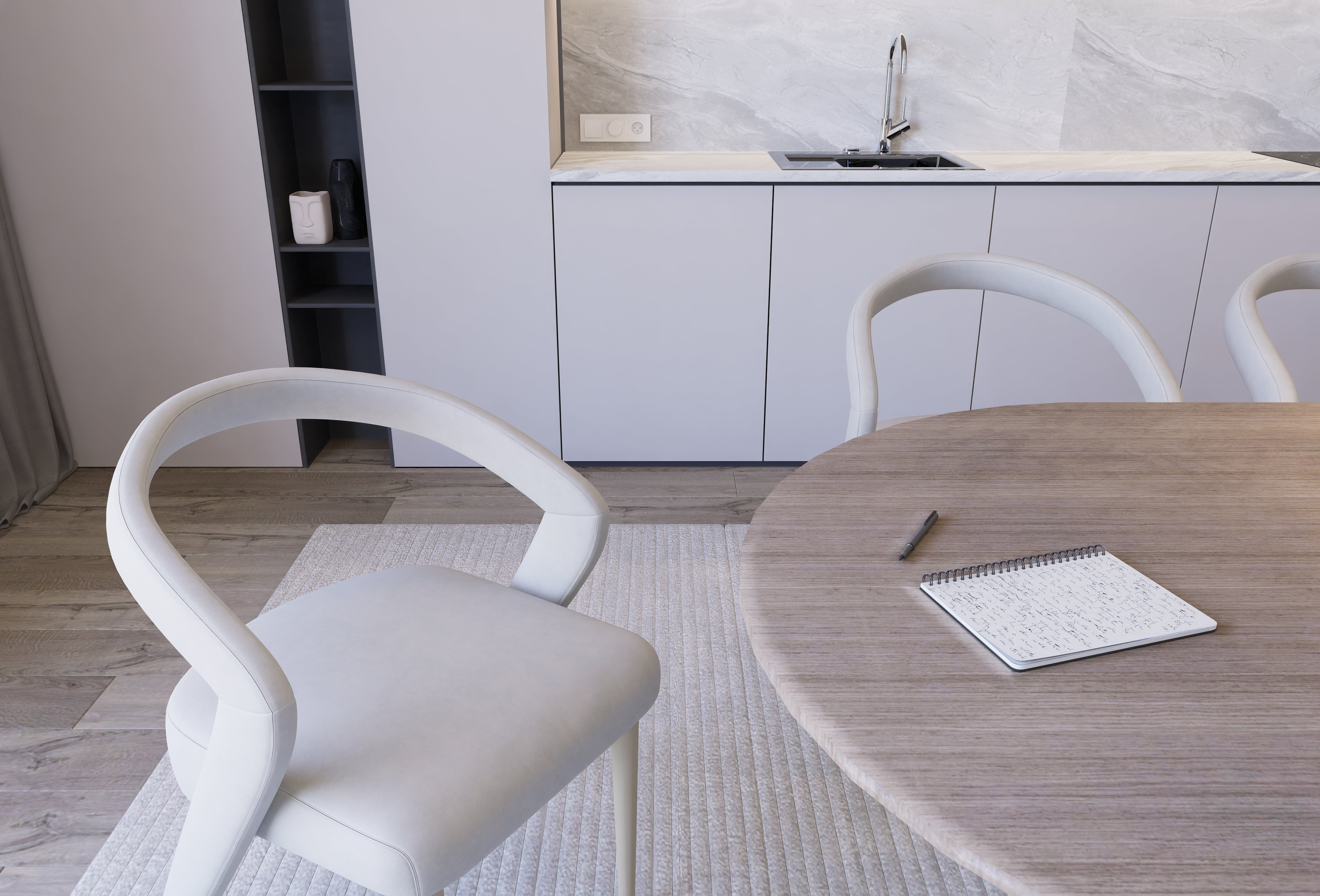 ab3d design - Un appartement au design épuré - Marseille