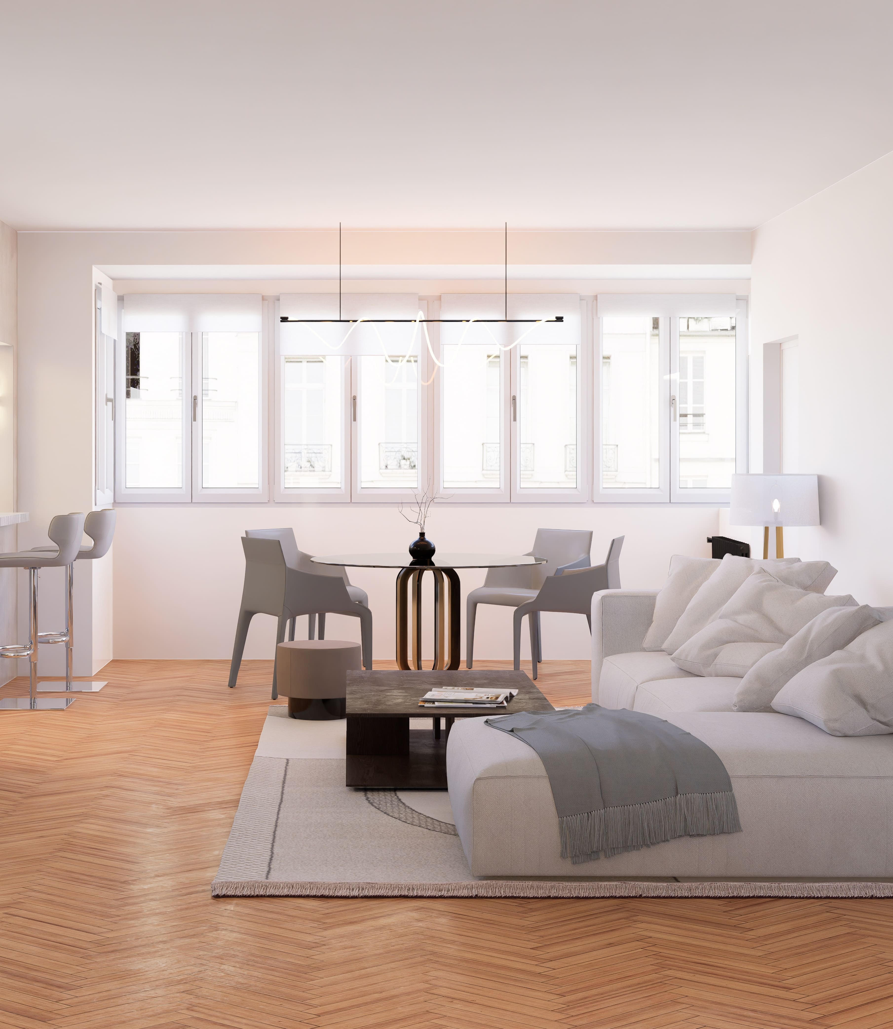 ab3d design - rendu 3d Projet d'appartement en partenariat avec THE AGENCY IMMO - Marseille